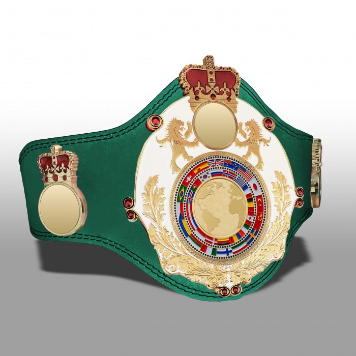 QUEENSBURY PLT LEATHER WORLD FLAGS CHAMPIONSHIP BELT - PLTQUEEN/W/G/FLAGG - AVAILABLE IN 4 COLOURS